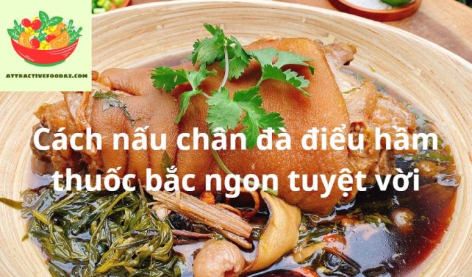 Cách nấu chân đà điểu hầm thuốc bắc ngon tuyệt vời